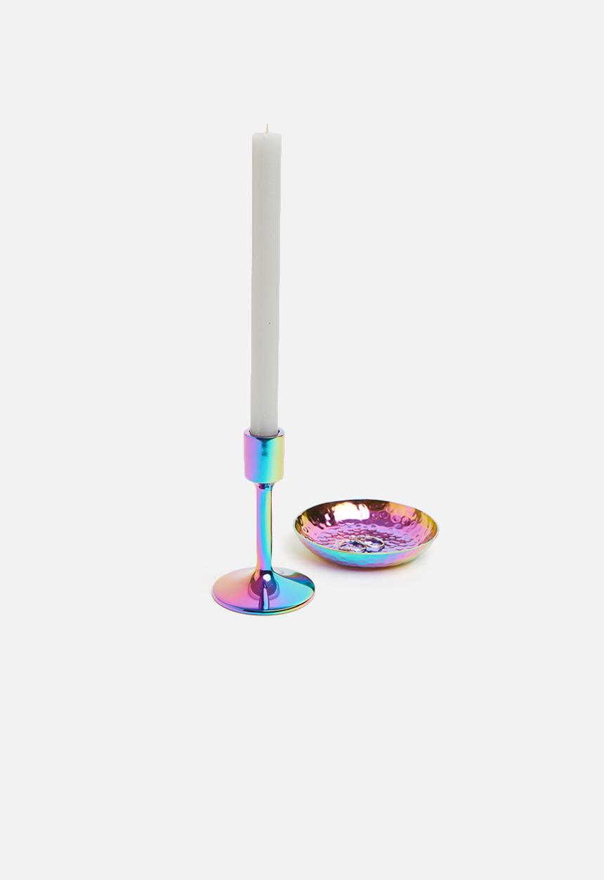 Sixth Floor - Rainbow candle holder - multi
