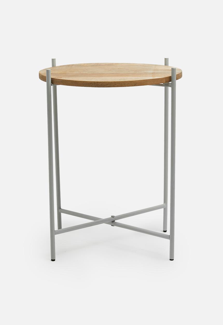 Sixth Floor - Dianara tray table - grey & wood 