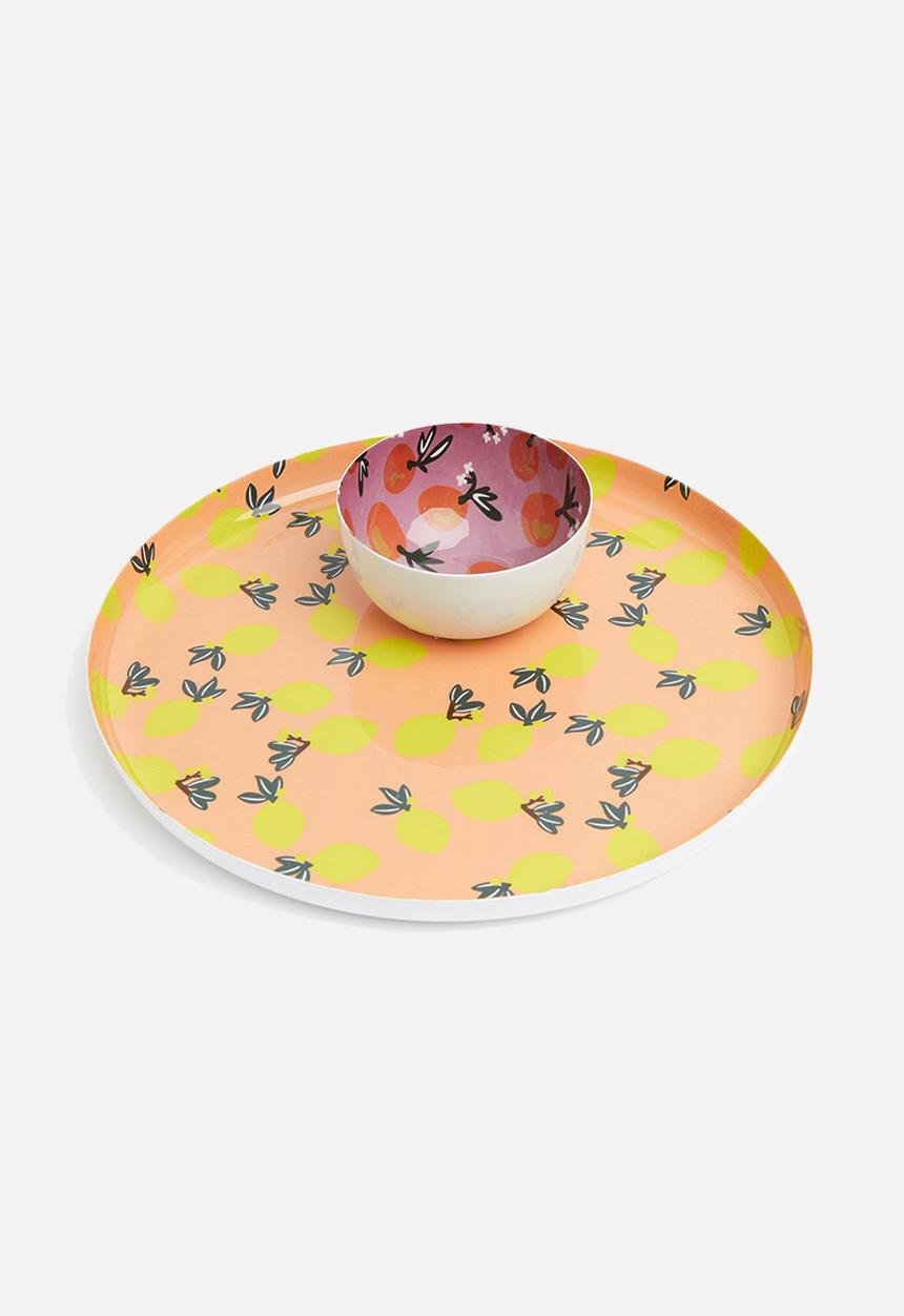 Sixth Floor - Lemon tray - peach