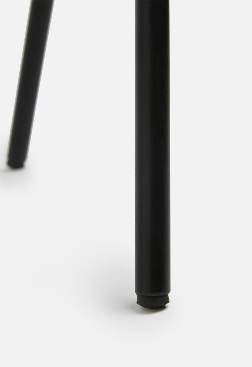 Sixth Floor - Sam tri side table - matte black & grey 
