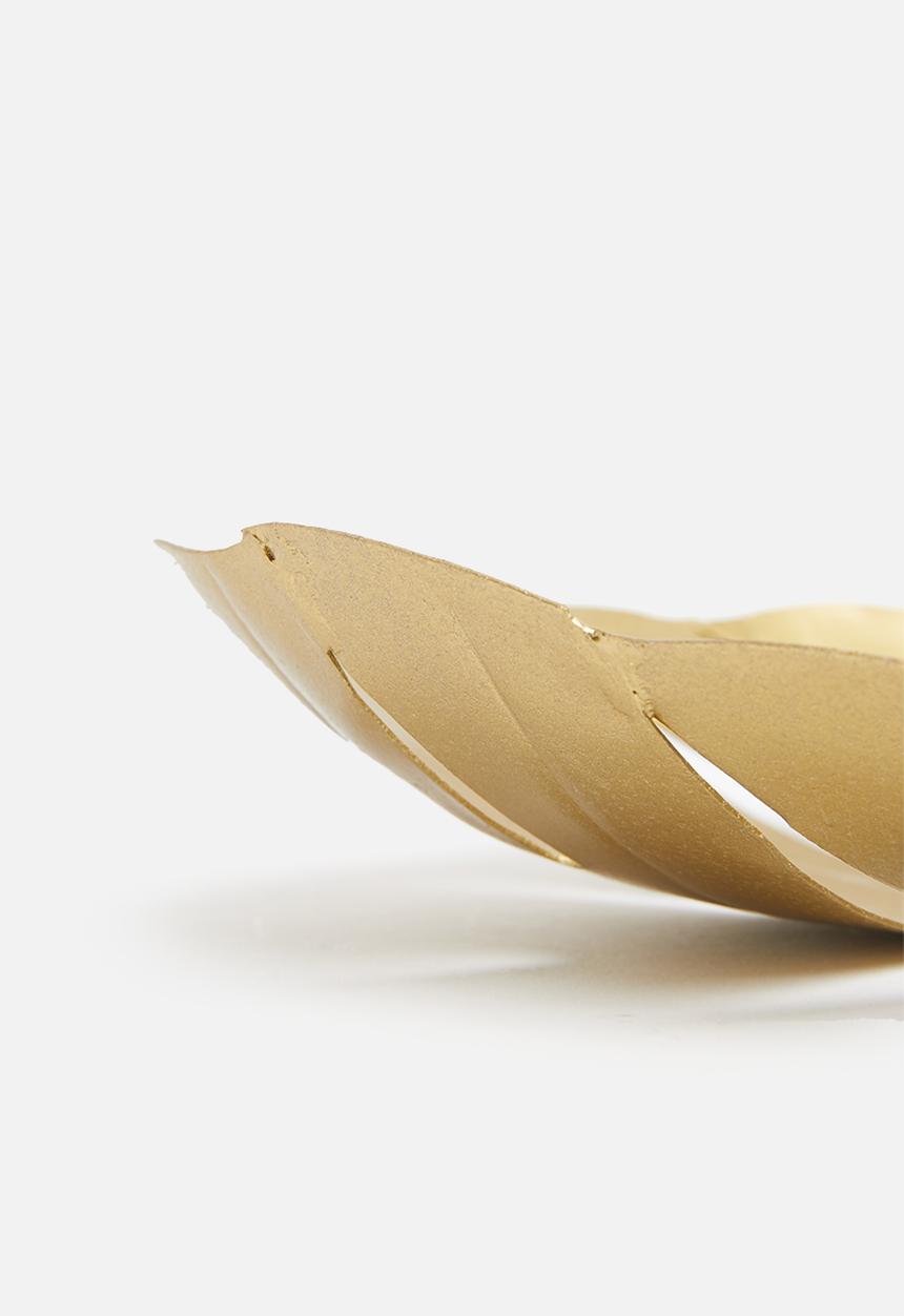 Sixth Floor - Leaf trinket tray - matte gold