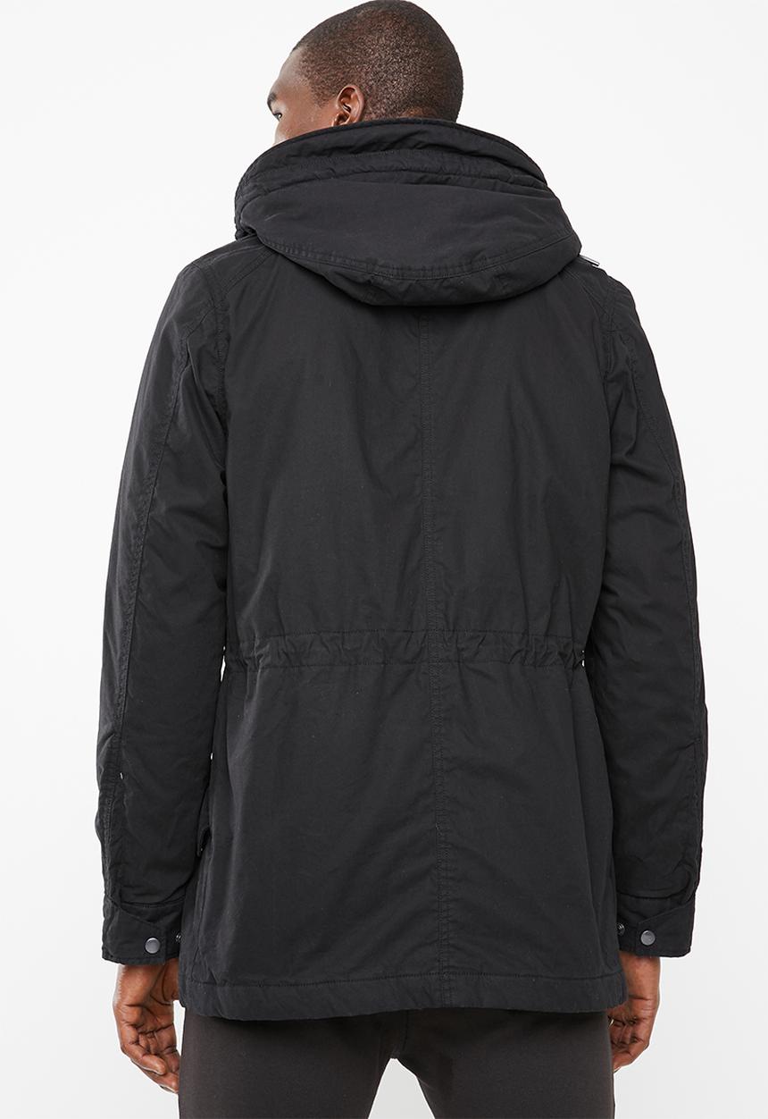 G-STAR - Vodan padded hdd sherpa parka - black