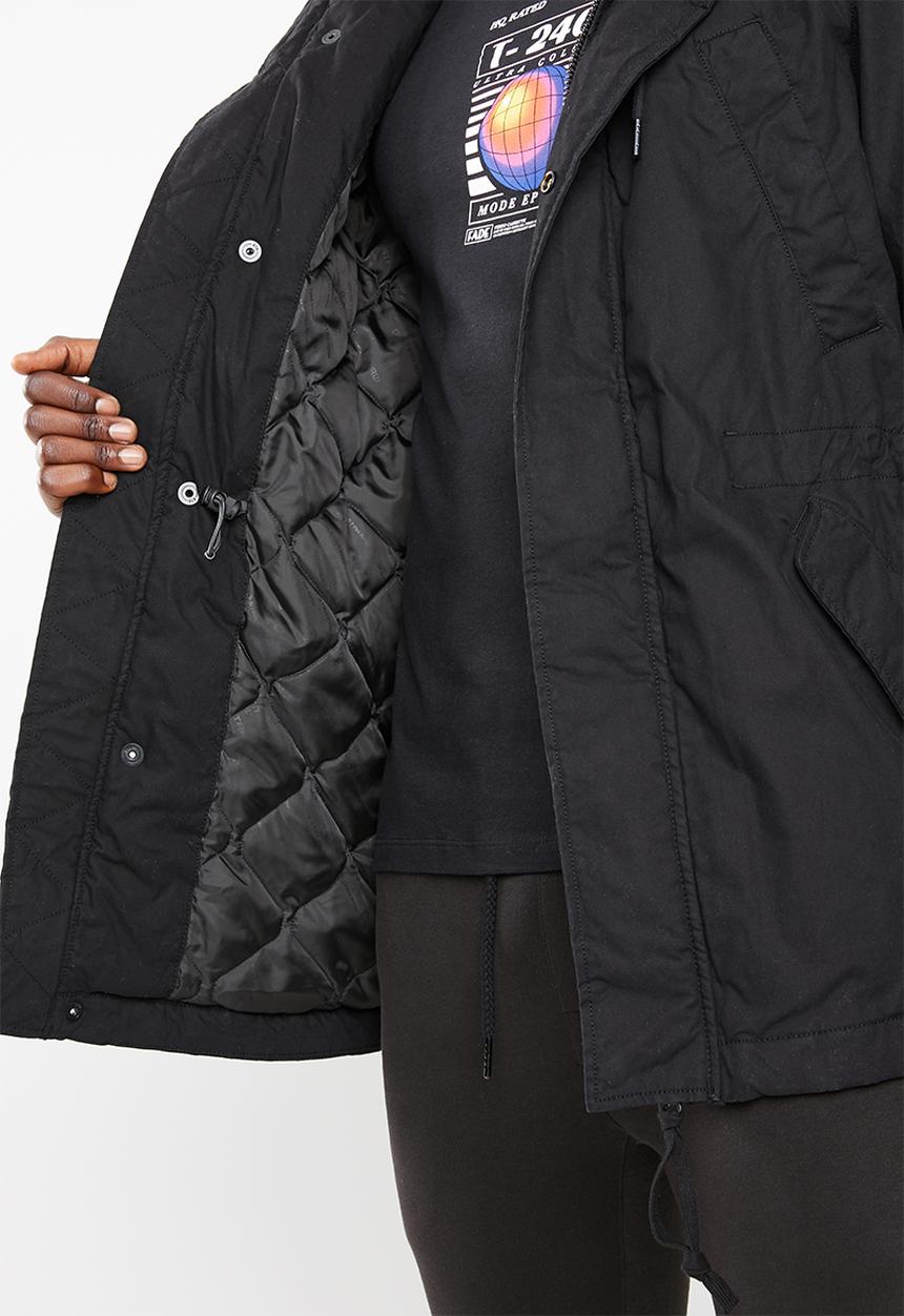 G-STAR - Vodan padded hdd sherpa parka - black