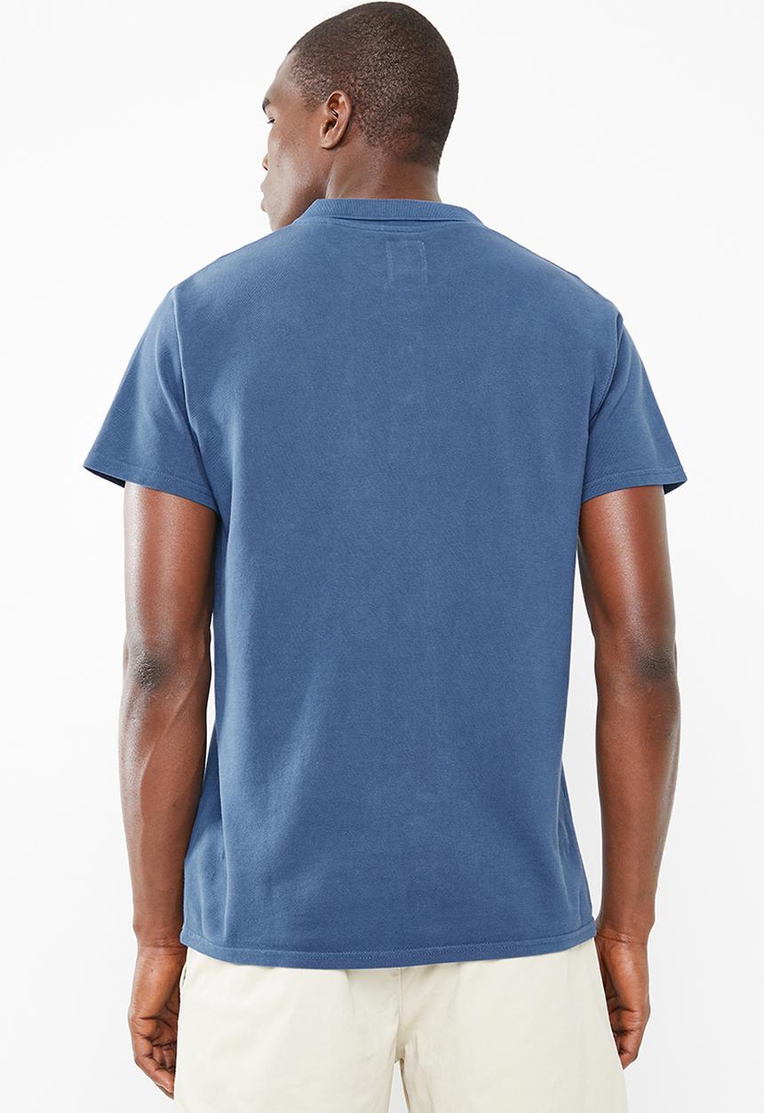 Lizzard - Casual golfer tee - blue