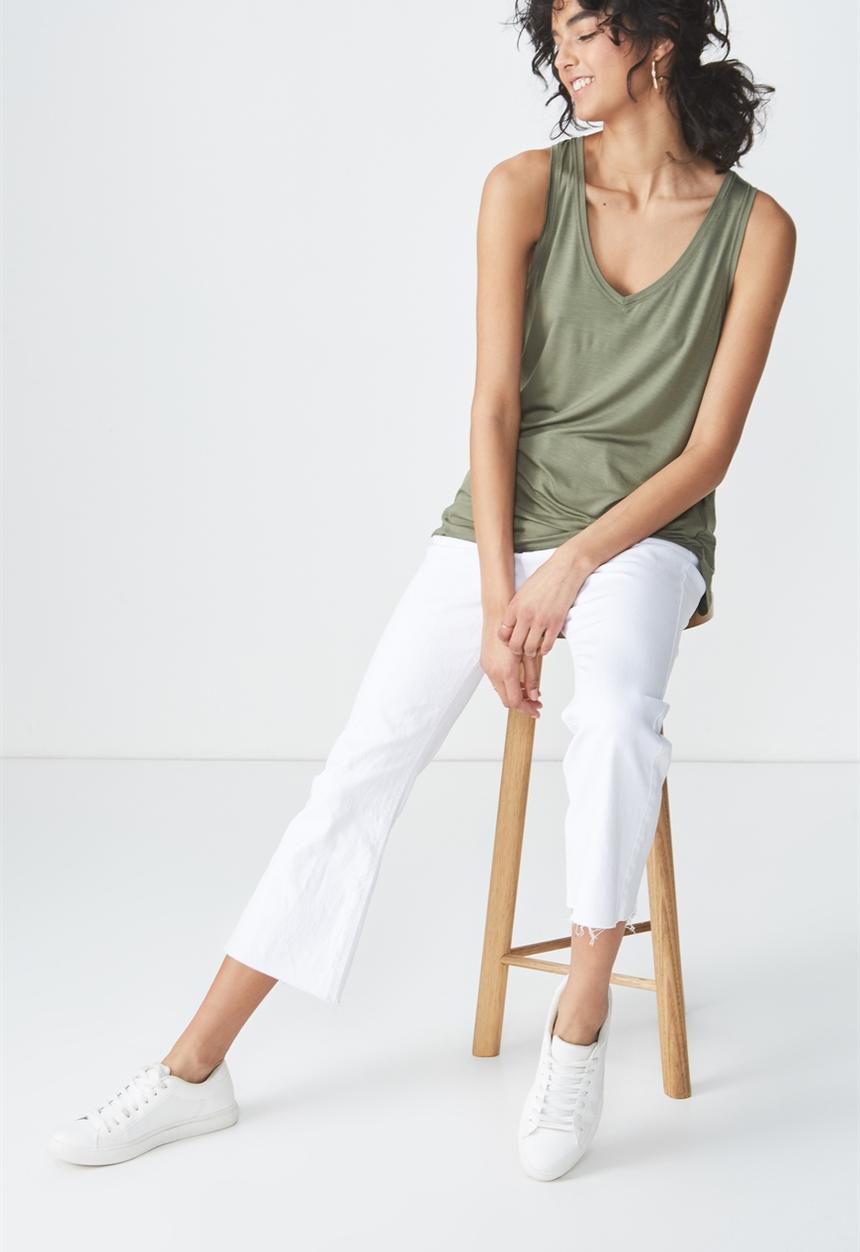 Cotton On - Marissa sleeveless tank top - khaki