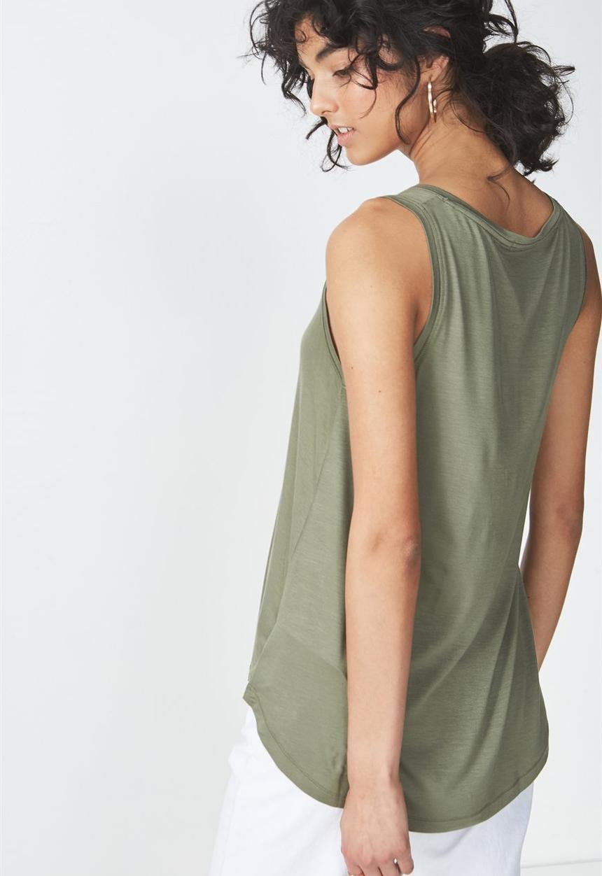 Cotton On - Marissa sleeveless tank top - khaki