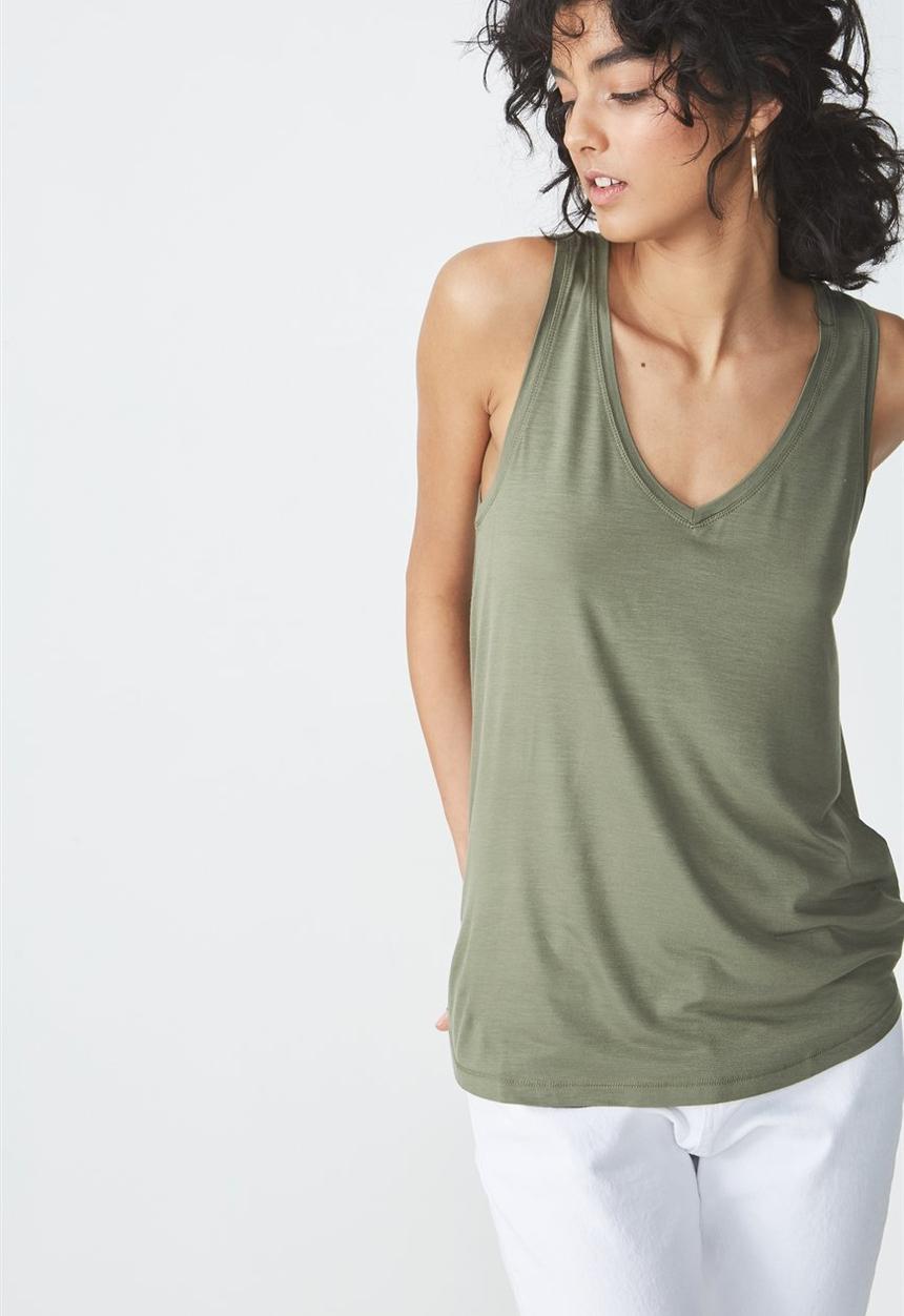 Cotton On - Marissa sleeveless tank top - khaki