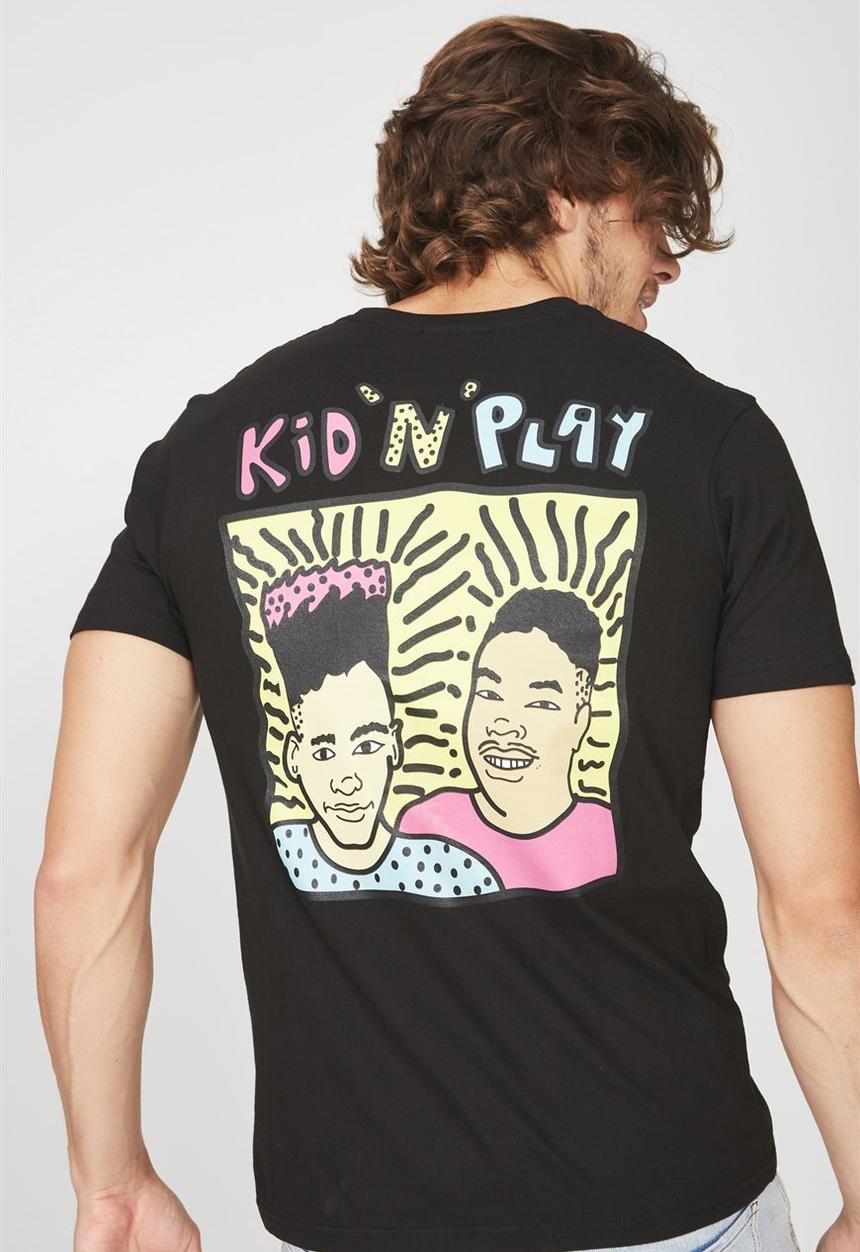 Cotton On - Kid n play t-bar collaboration tee - black