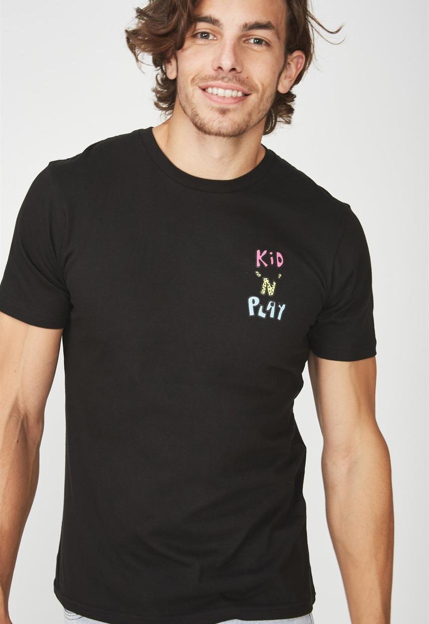 Cotton On - Kid n play t-bar collaboration tee - black