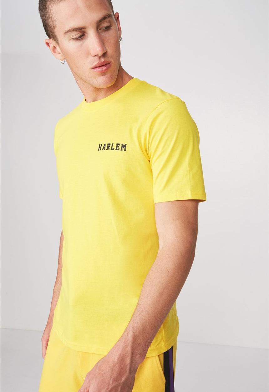 Cotton On - NYC smash t-bar tee  - yellow