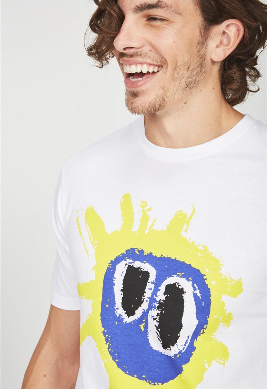 Cotton On - Primal scream t-bar collaboration tee - white