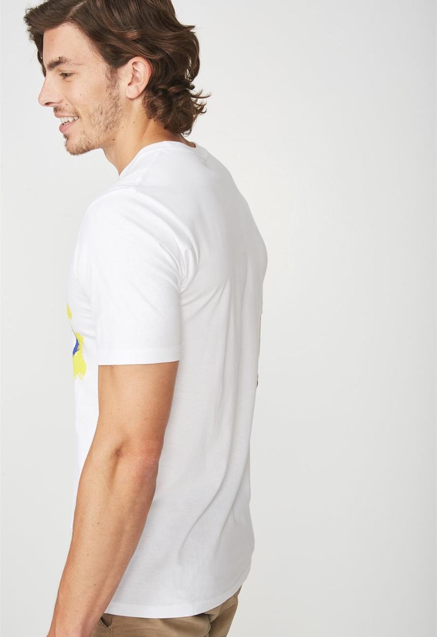 Cotton On - Primal scream t-bar collaboration tee - white