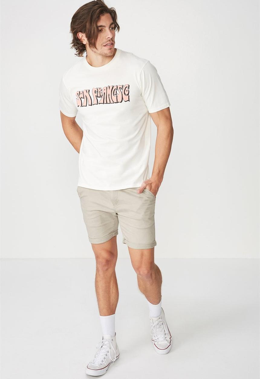 Cotton On - San francisco t-bar tee - white