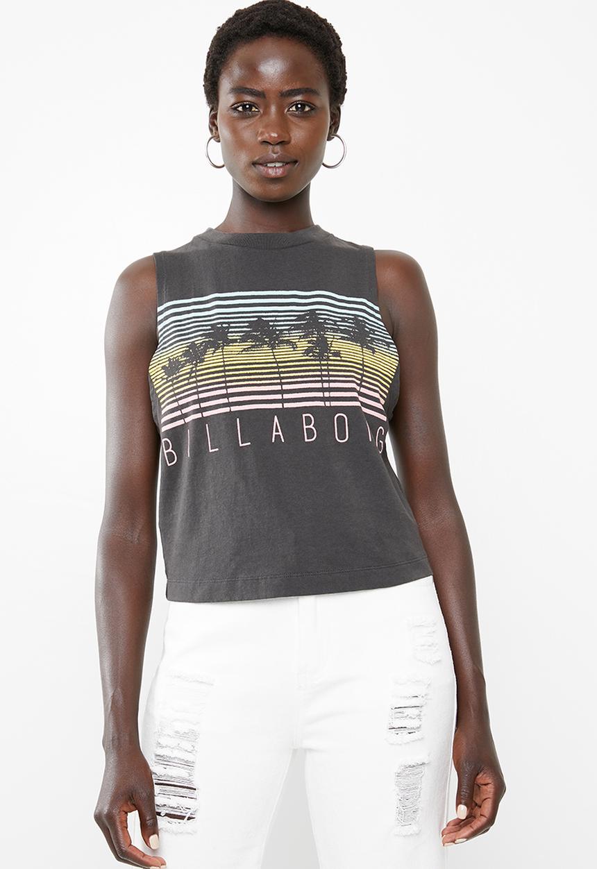 Billabong  - Be free muscle tee - charcoal