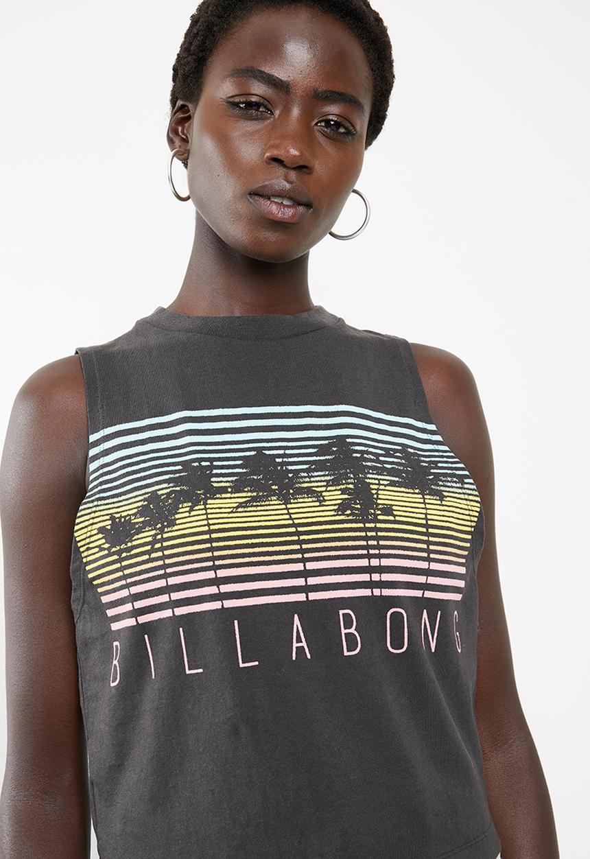 Billabong  - Be free muscle tee - charcoal