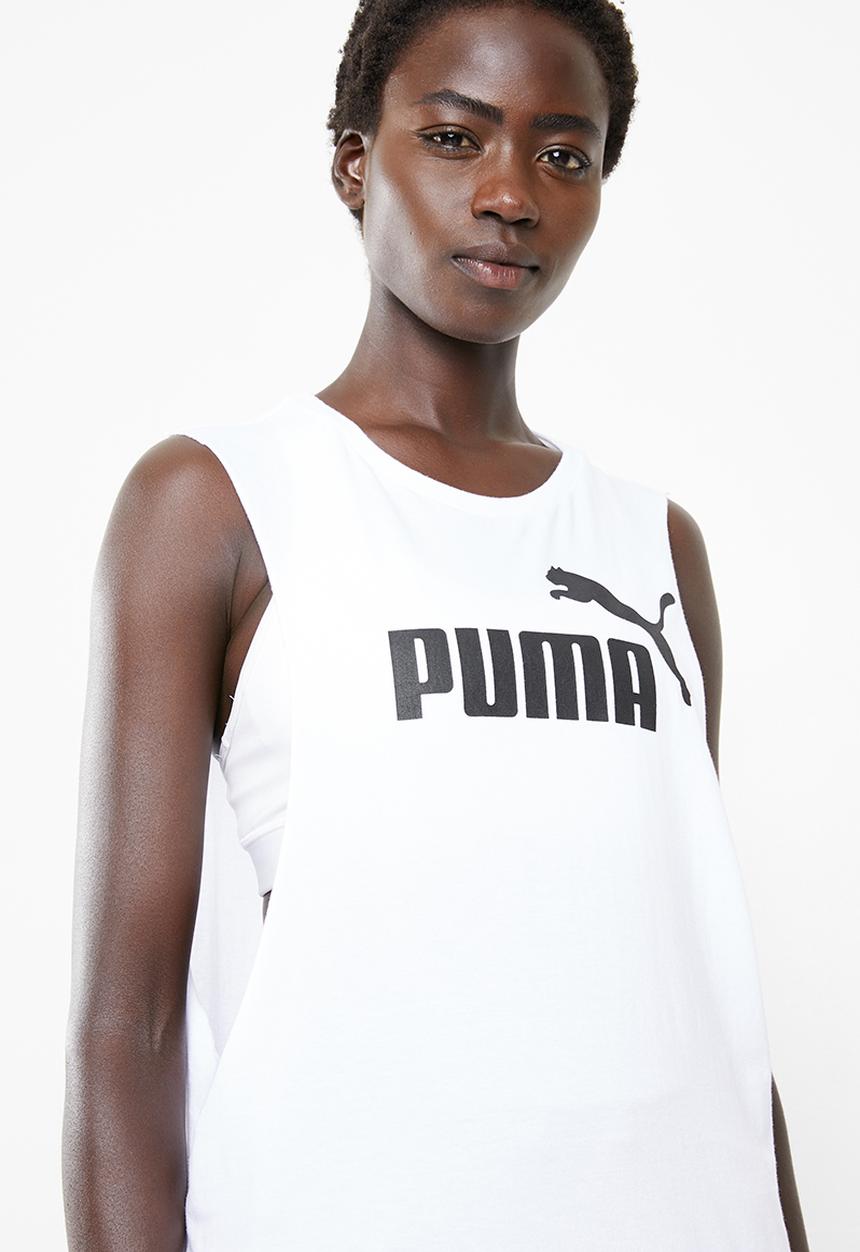 PUMA - Cut off boyfriend tank - black & white