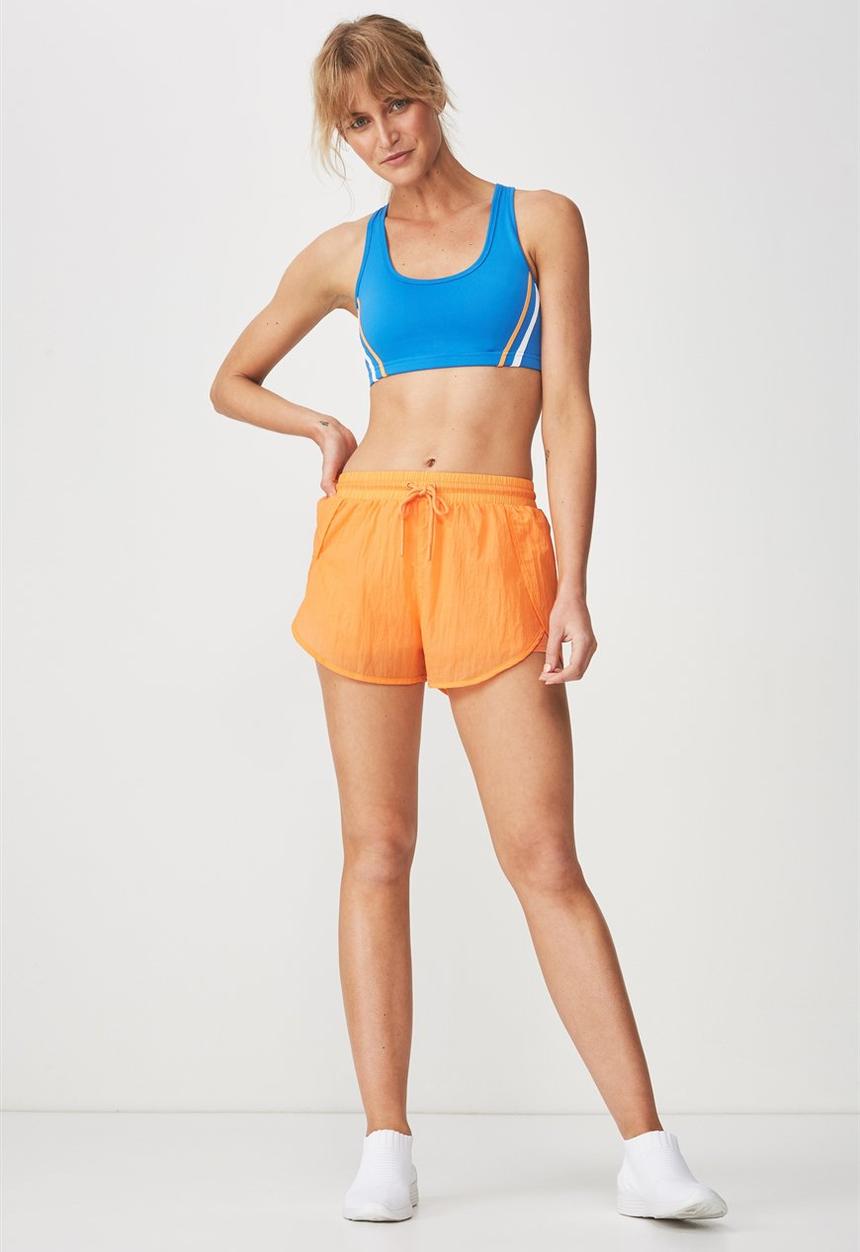 Cotton On - Crinkle jogging shorts - orange
