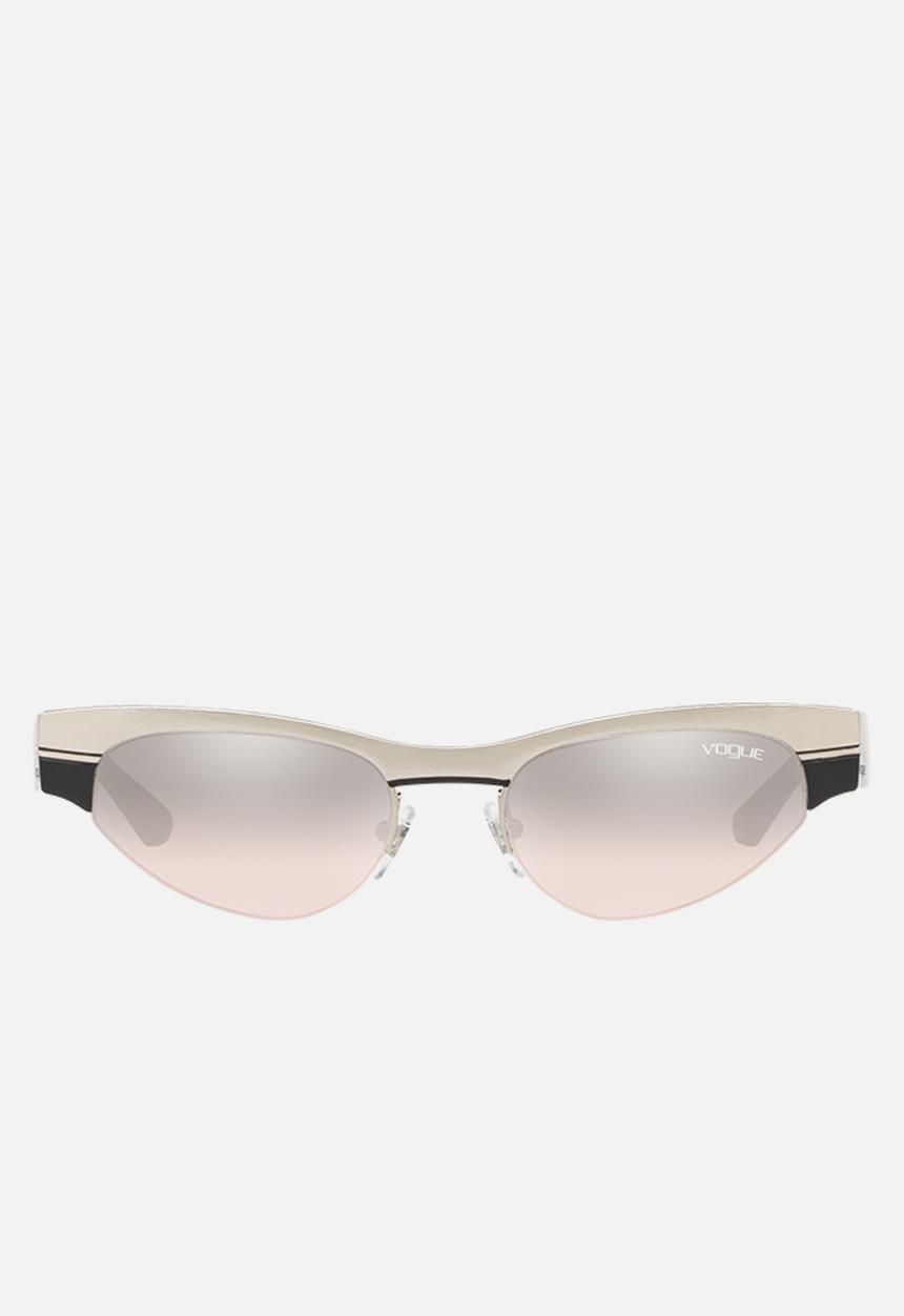 Vogue Eyewear - Gigi Hadid-VO4105S sunglasses - brushed silver/black
