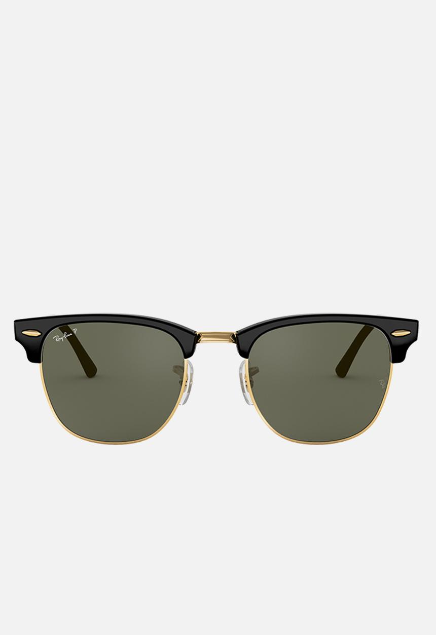 Ray-Ban - Clubmaster sunglasses - black/crystal green polarised