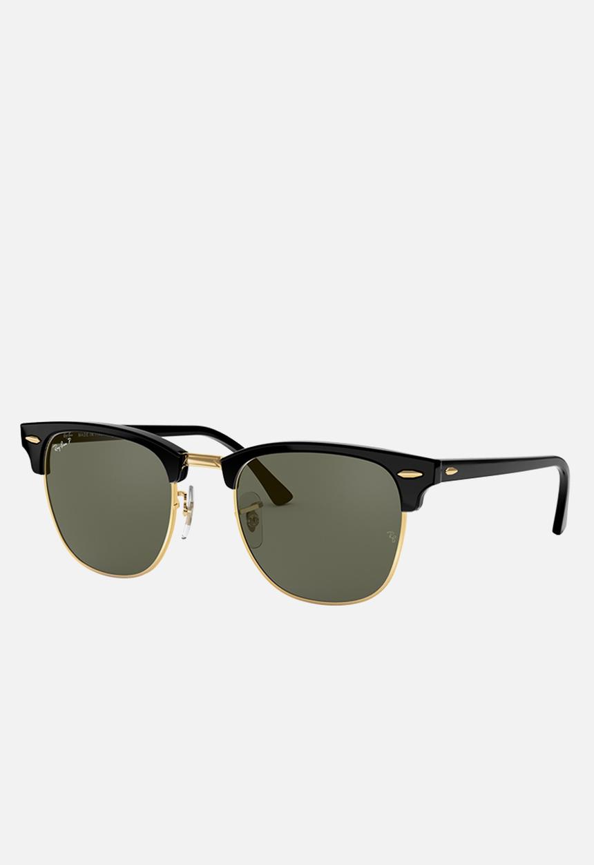 Ray-Ban - Clubmaster sunglasses - black/crystal green polarised