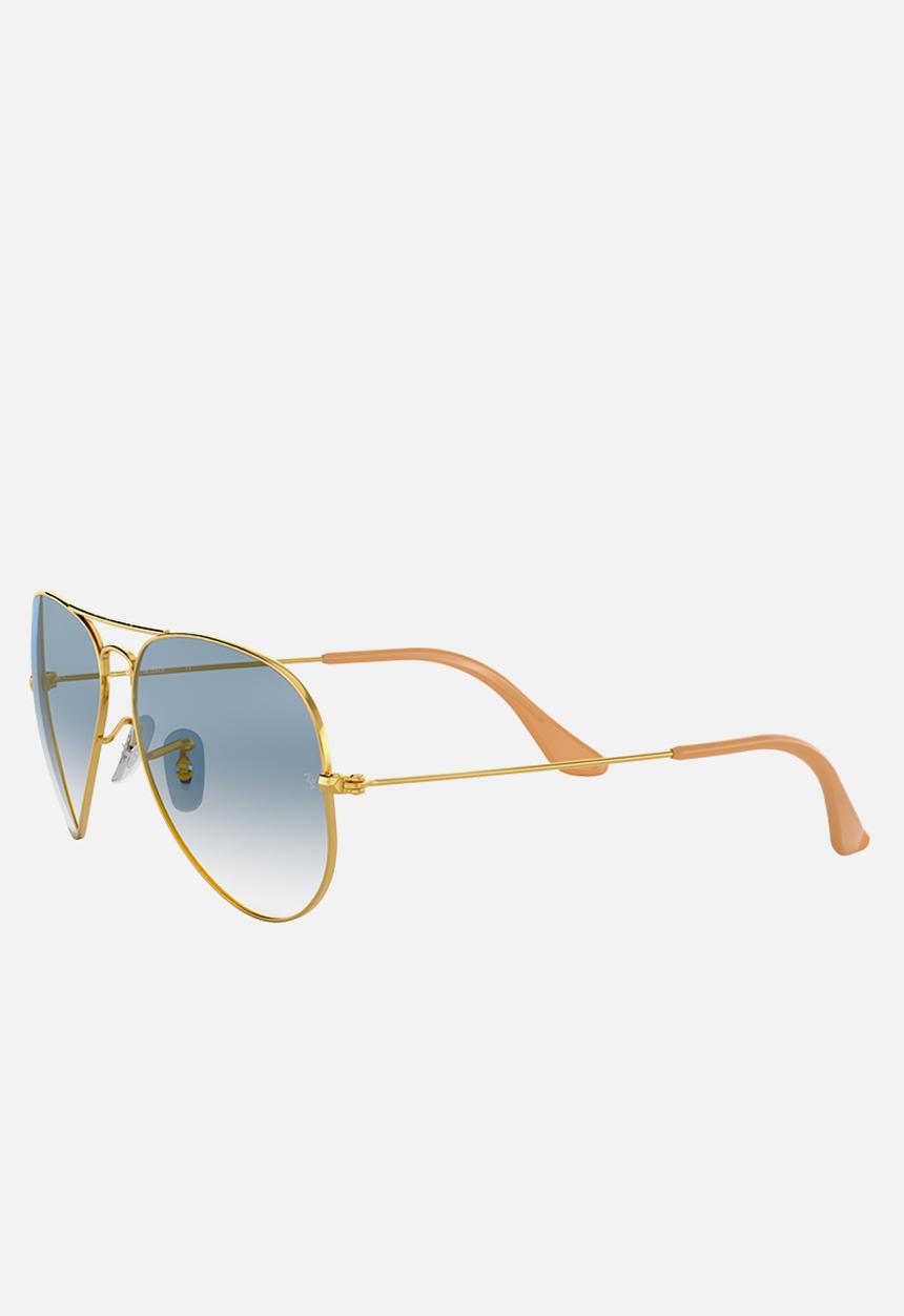 Ray-Ban - Aviator sunglasses - gold/crystal gradient light blue