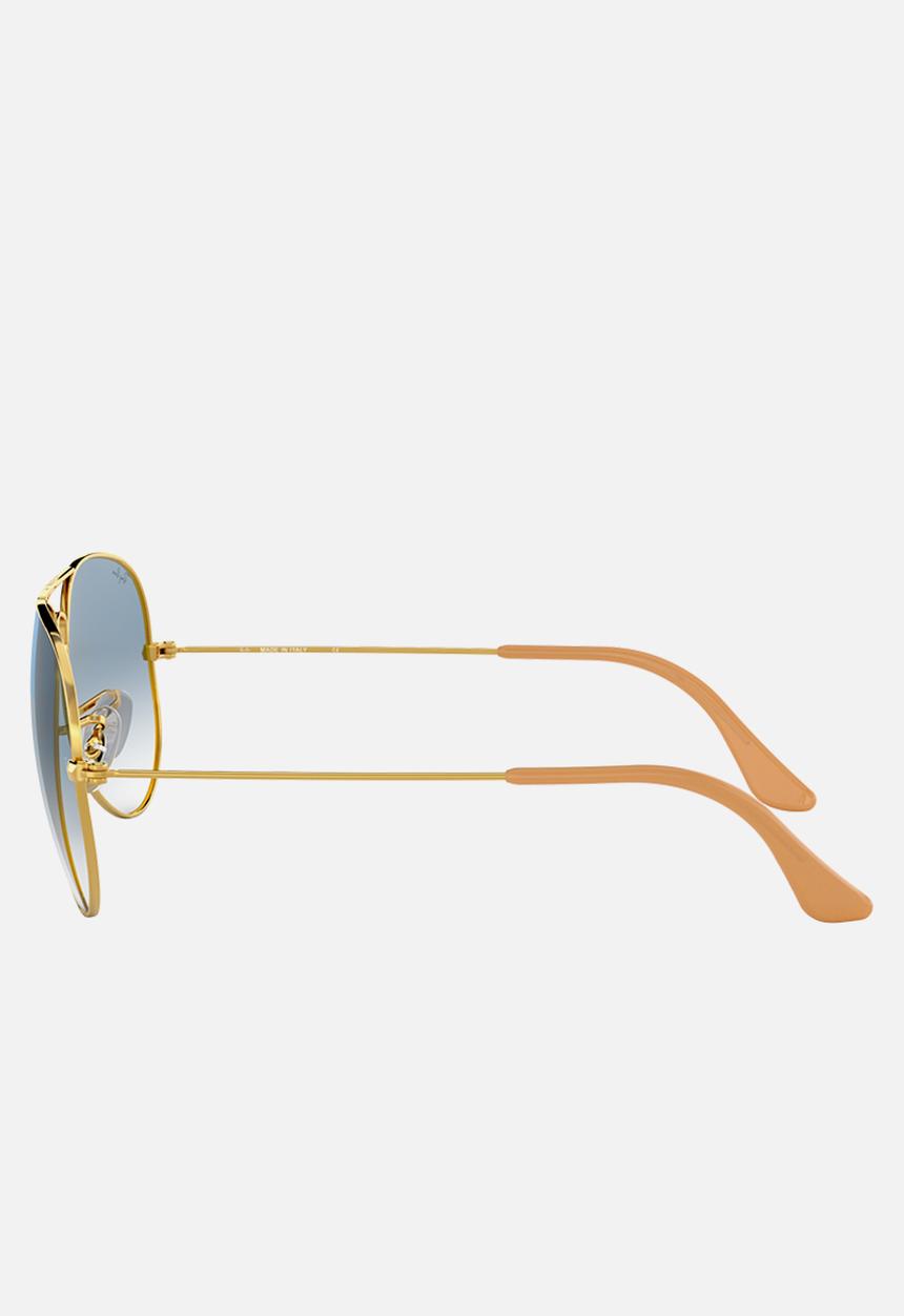 Ray-Ban - Aviator sunglasses - gold/crystal gradient light blue