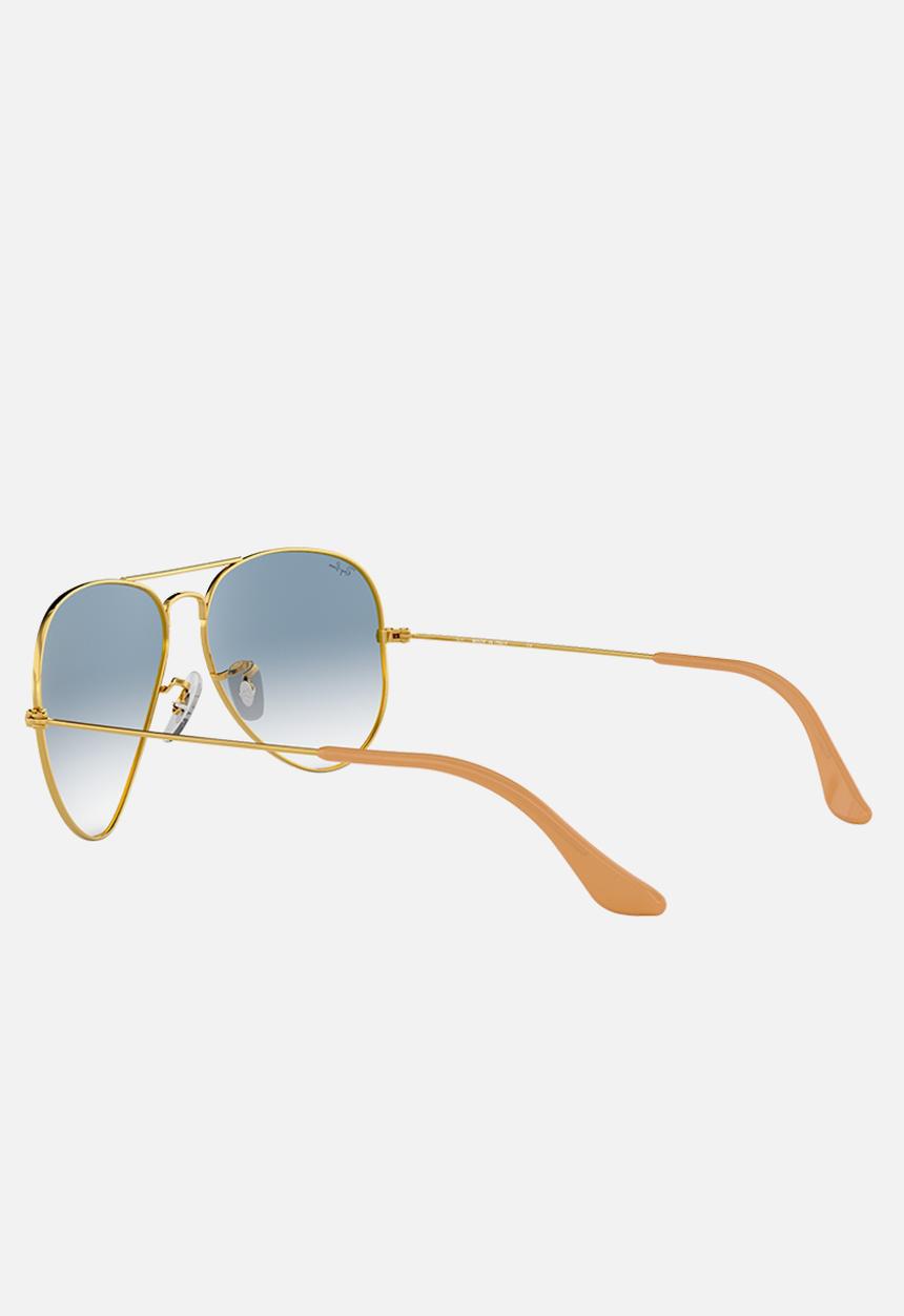 Ray-Ban - Aviator sunglasses - gold/crystal gradient light blue