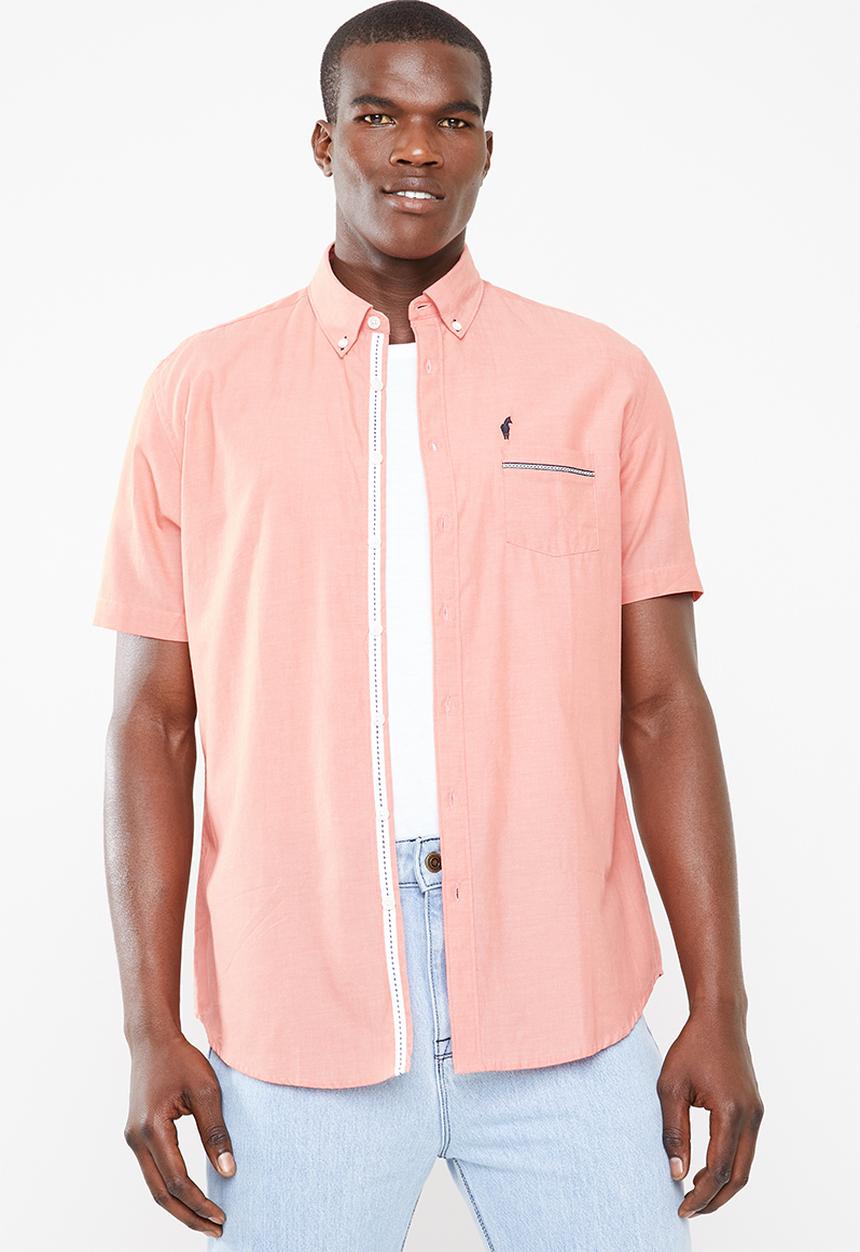 STYLE REPUBLIC - Gentleman short sleeve shirt - peach