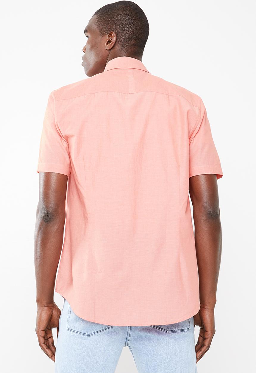 STYLE REPUBLIC - Gentleman short sleeve shirt - peach