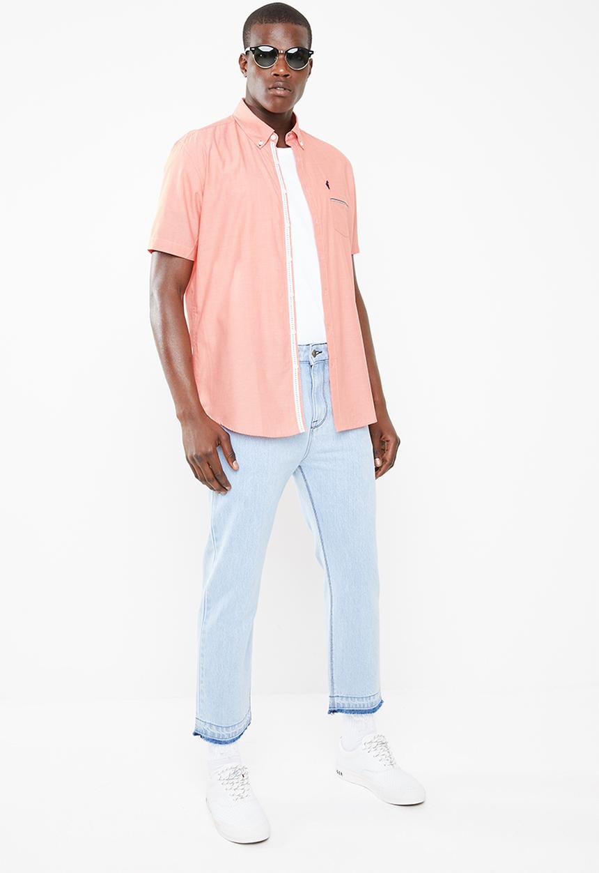STYLE REPUBLIC - Gentleman short sleeve shirt - peach