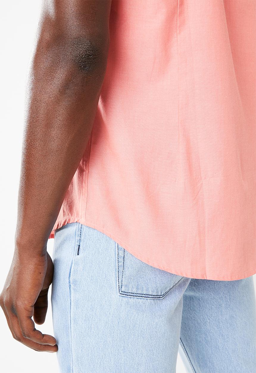 STYLE REPUBLIC - Gentleman short sleeve shirt - peach