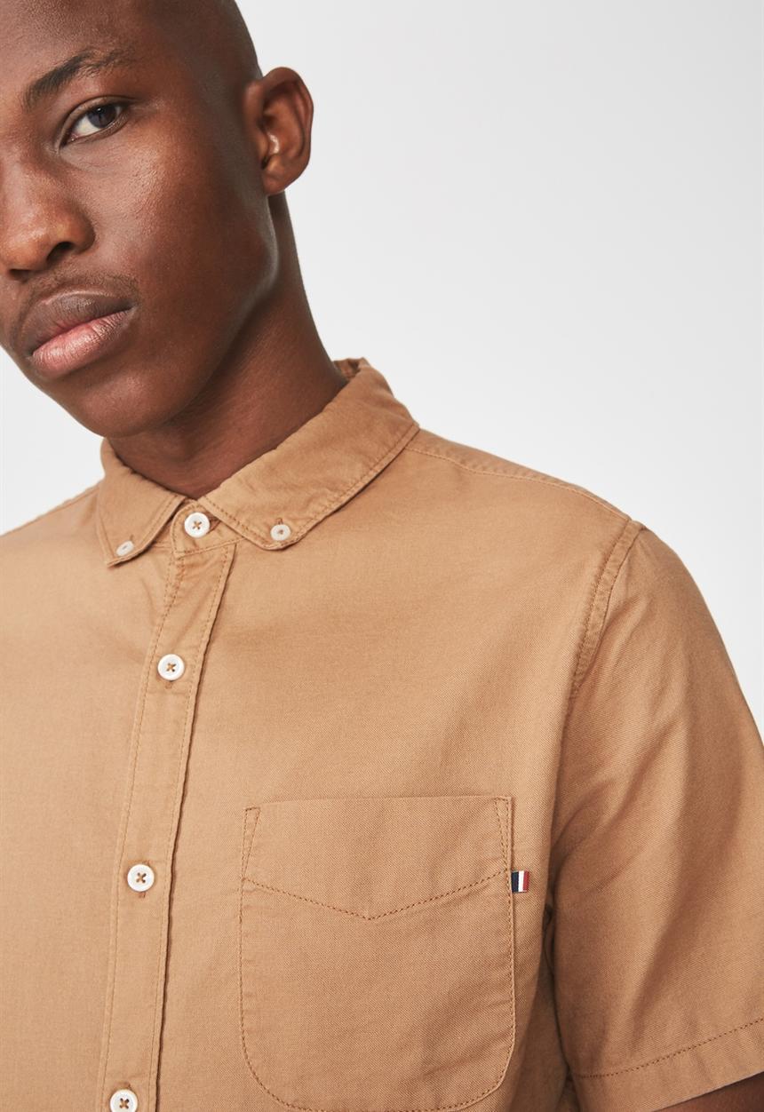 Cotton On - Vintage prep short sleeve shirt - brown 