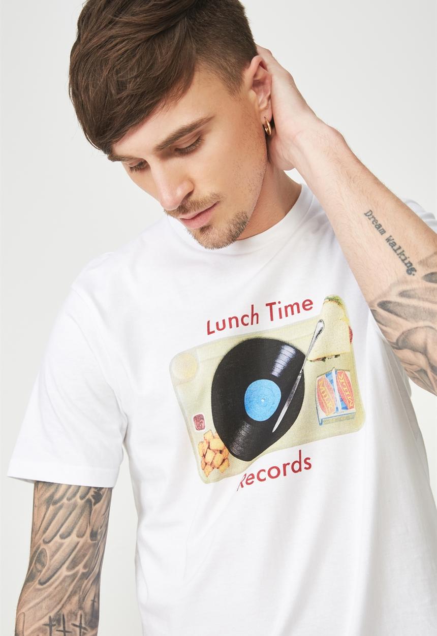 Cotton On - Lunchtime Tbar tee  - white