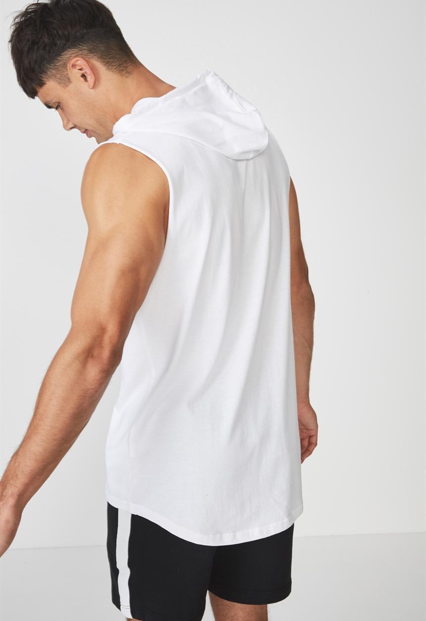 Cotton On - Hustle muscle - white