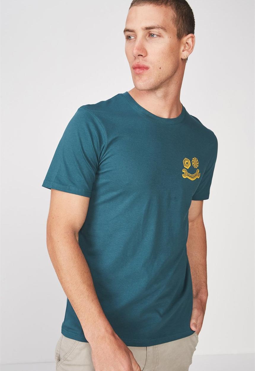 Cotton On - Garage daze Tbar tee - blue 