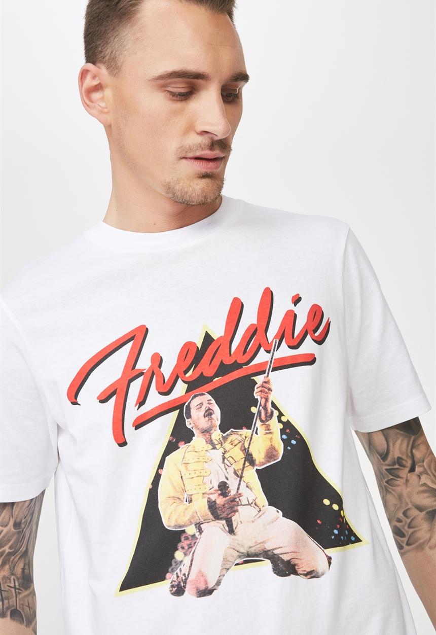 Cotton On - Freddie Tbar collaboration tee - white
