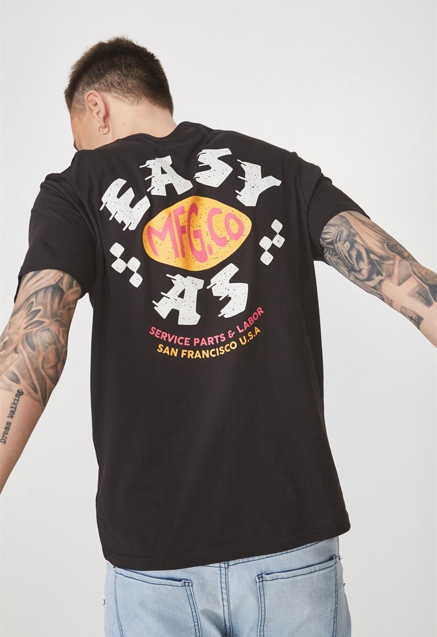 Cotton On - Easy Tbar tee - black