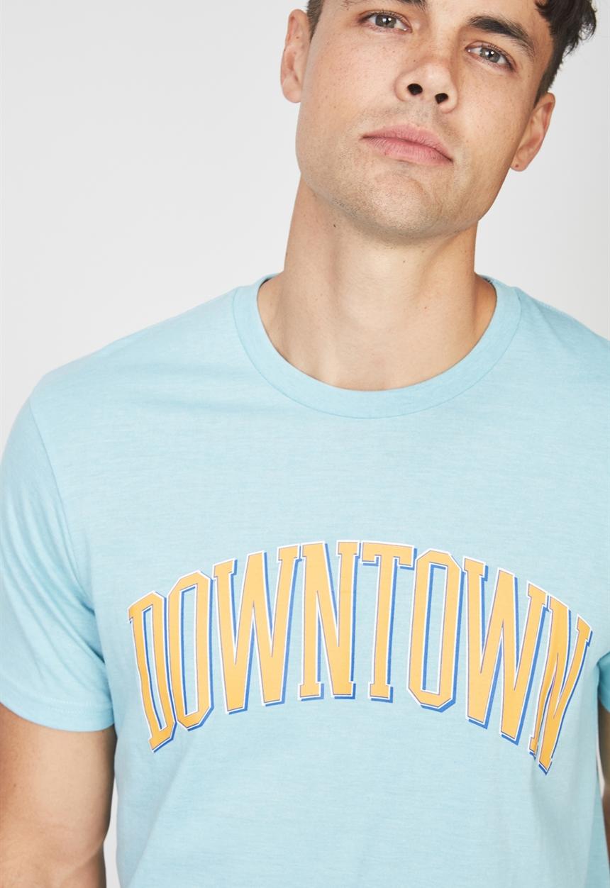 Cotton On - Downtown Tbar tee - turquoise