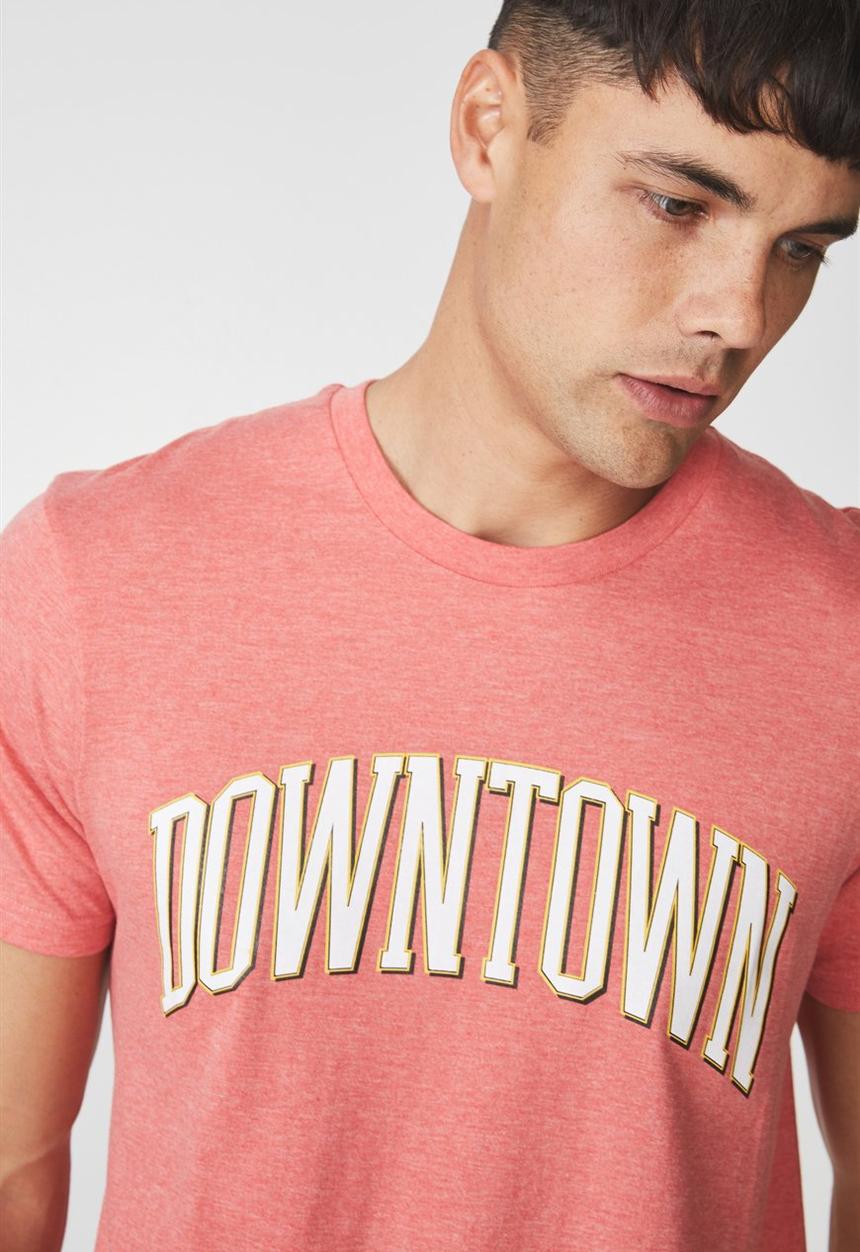 Cotton On - Downtown Tbar tee - dark peach