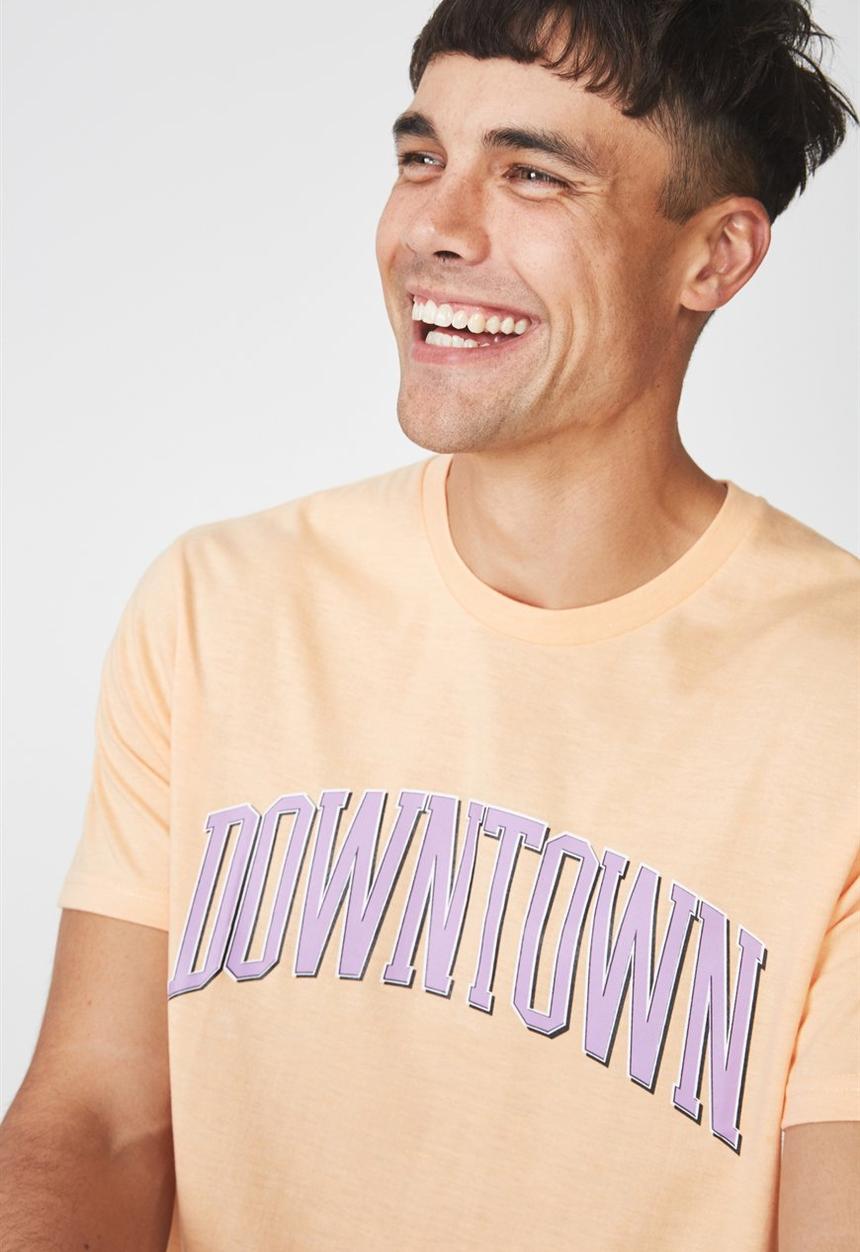 Cotton On - Downtown Tbar tee - peach