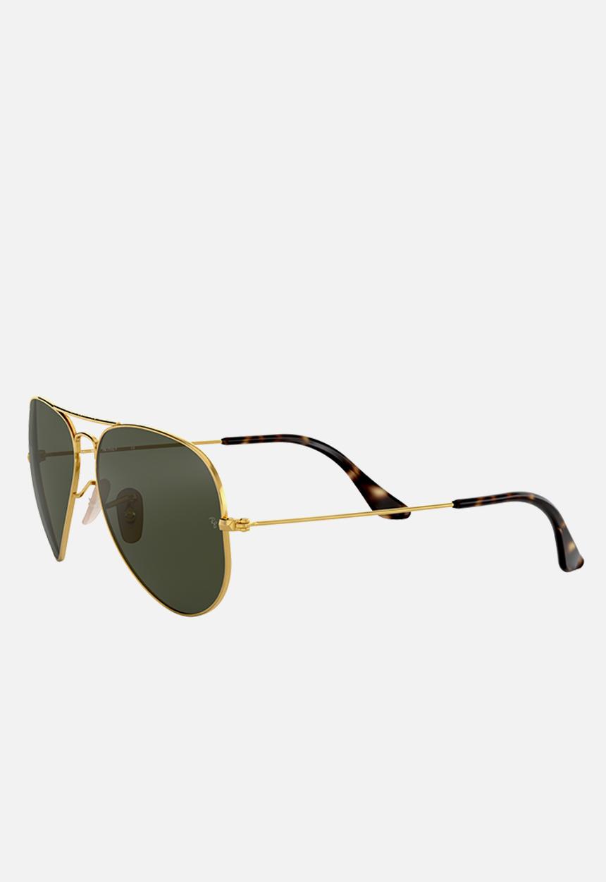 Ray-Ban - Aviator sunglasses  58mm - gold &  dark green