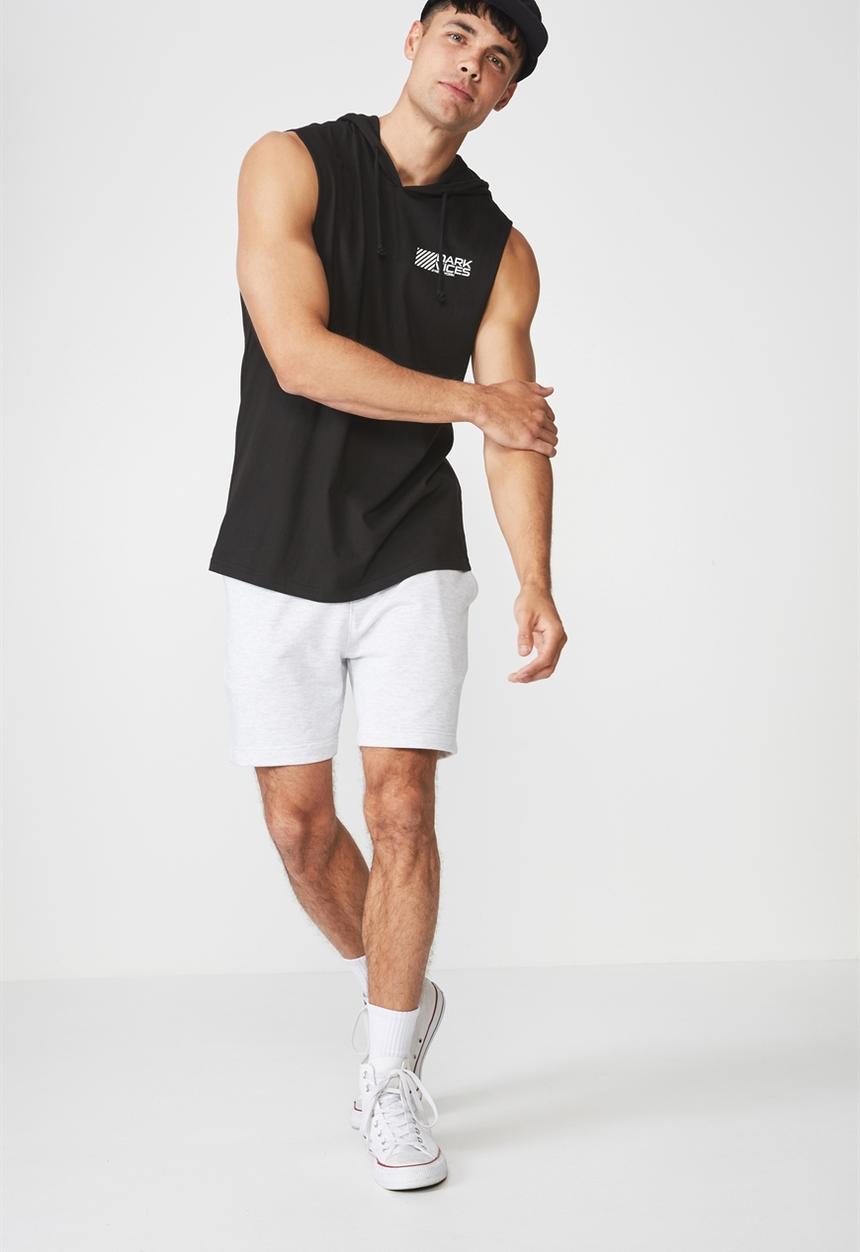 Cotton On - Dark vices NY hustle muscle tee - black 