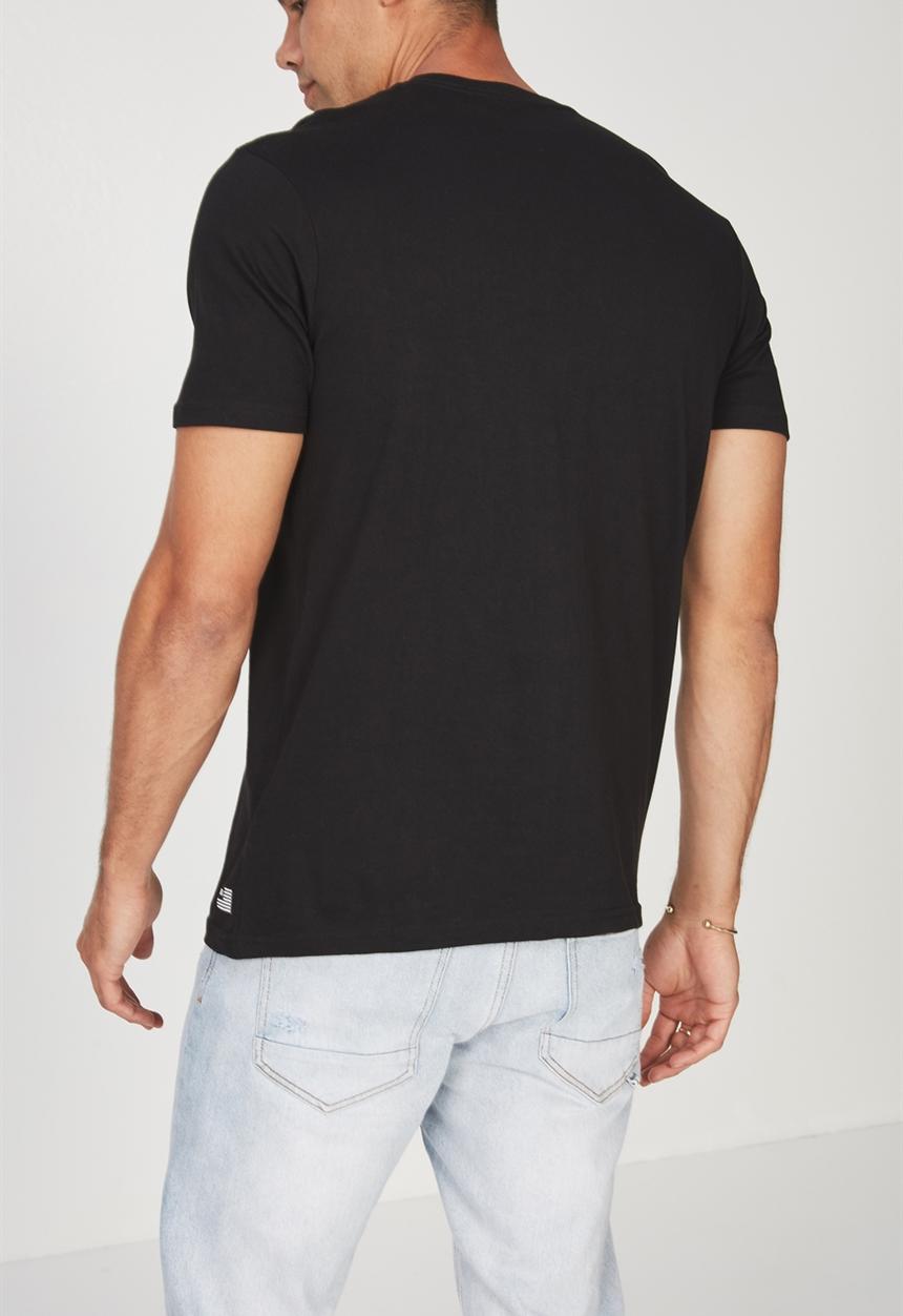 Cotton On - Active welcome to Los Angeles graphic tee - black