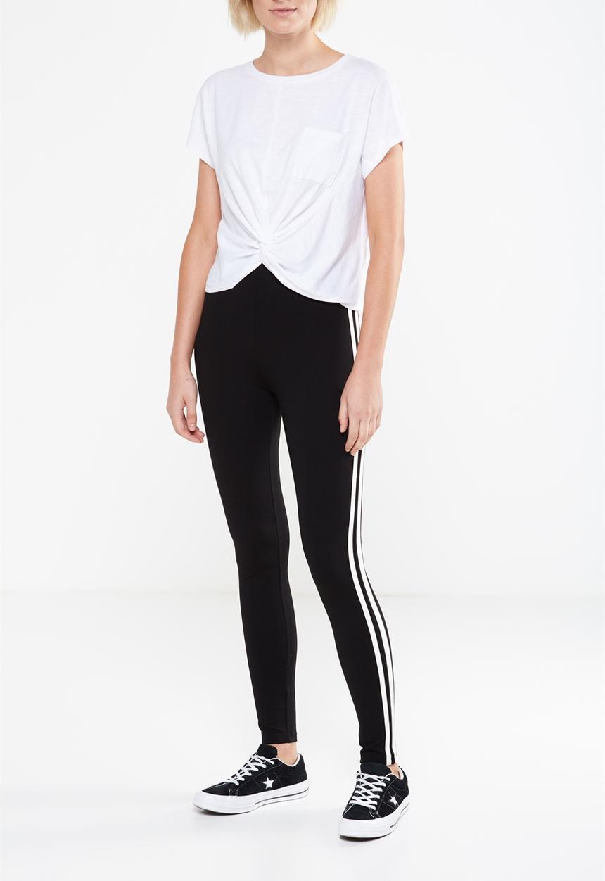 Cotton On - Dante leggings - black and white