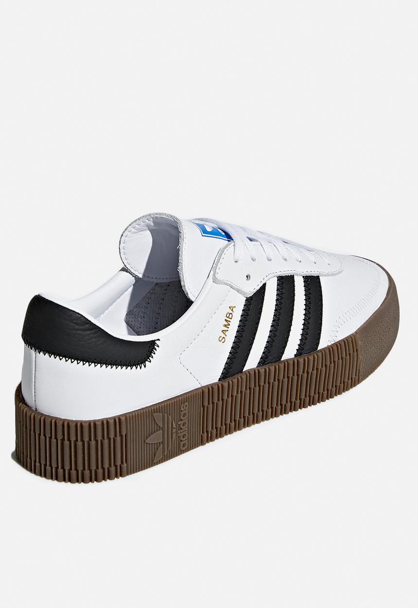 adidas Originals - Sambarose - white, black & gum 