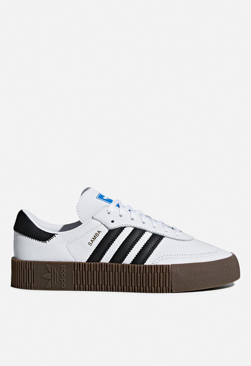 adidas Originals - Sambarose - white, black & gum 