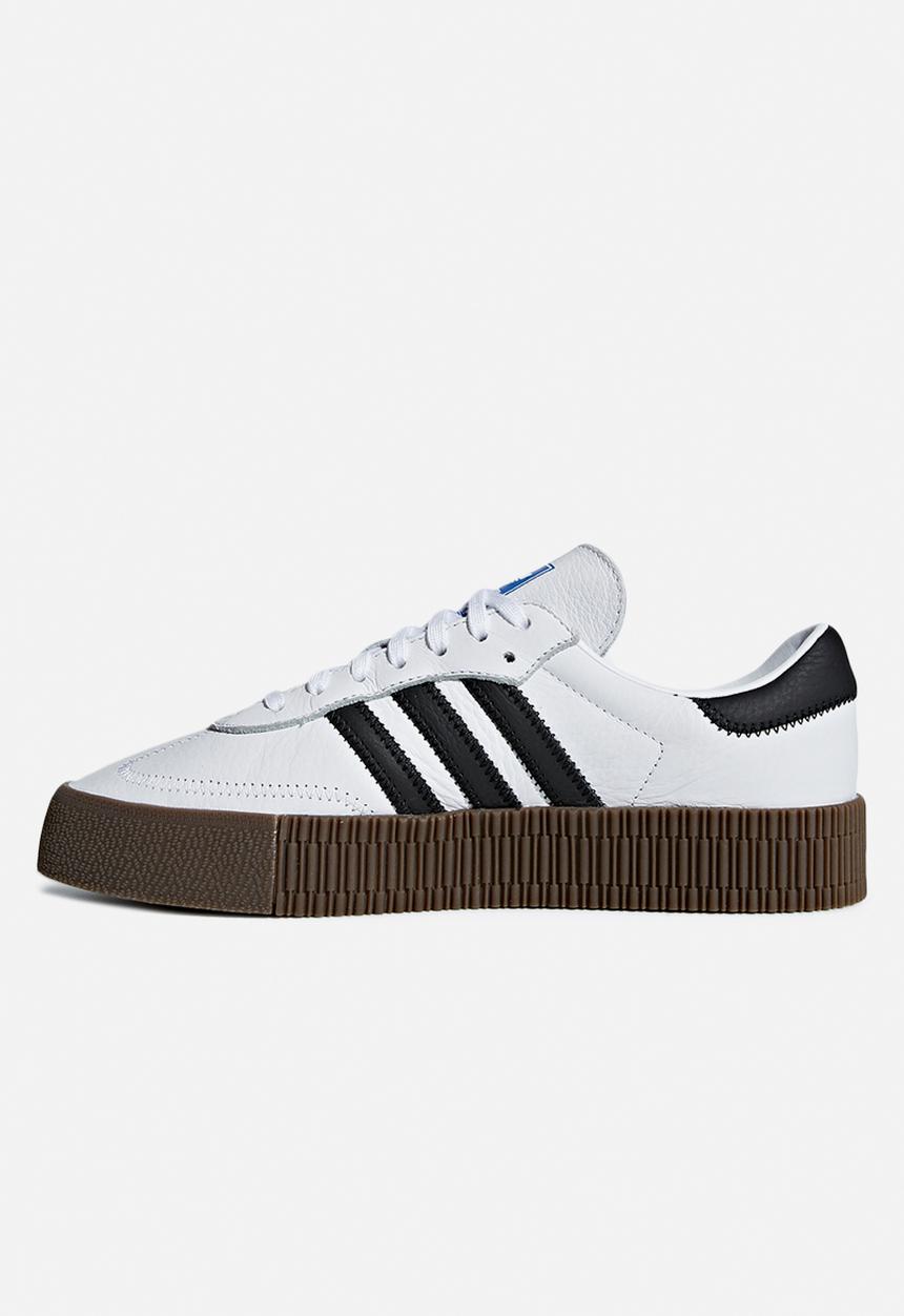 adidas Originals - Sambarose - white, black & gum 