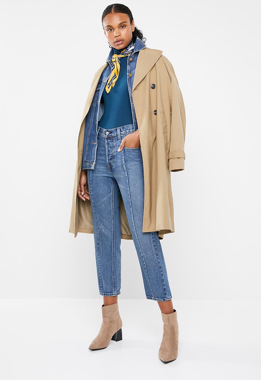 Vero Moda - Jakuri long sleeve midid rollneck top - blue