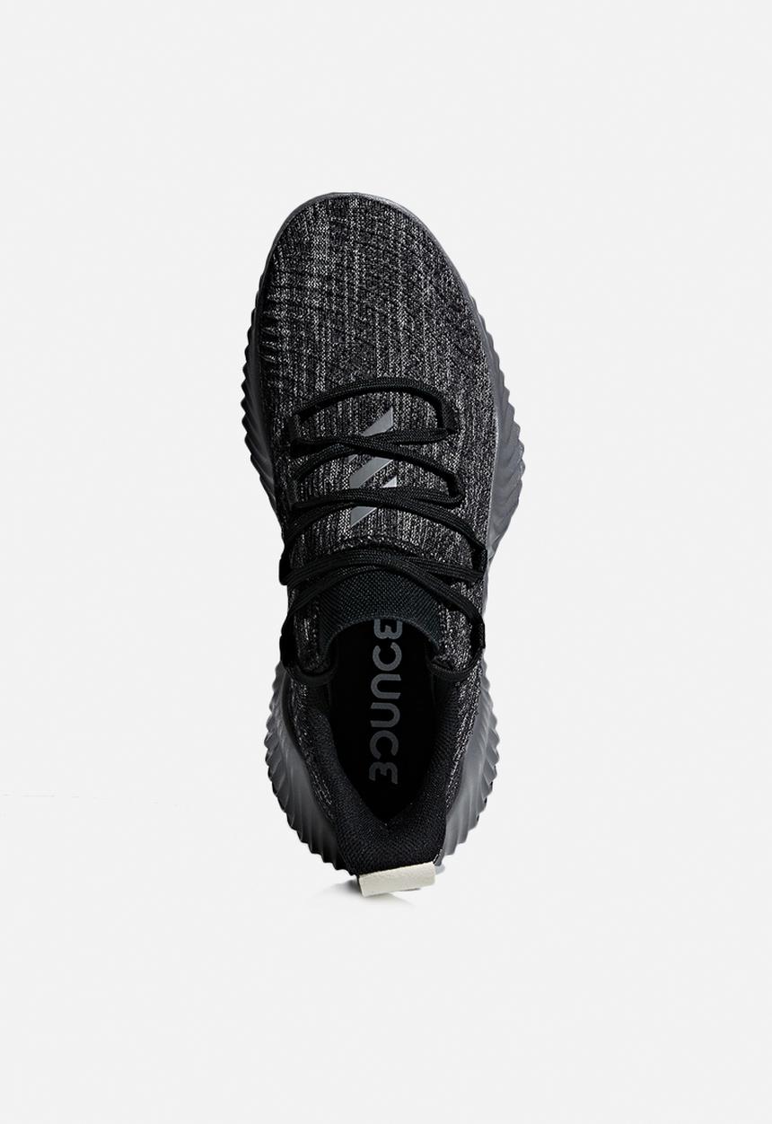 adidas Performance - Alphabounce trainer - black, grey & white 