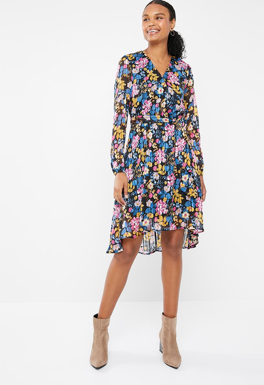 Vero Moda - Betty 3/4 wrap dress - multi
